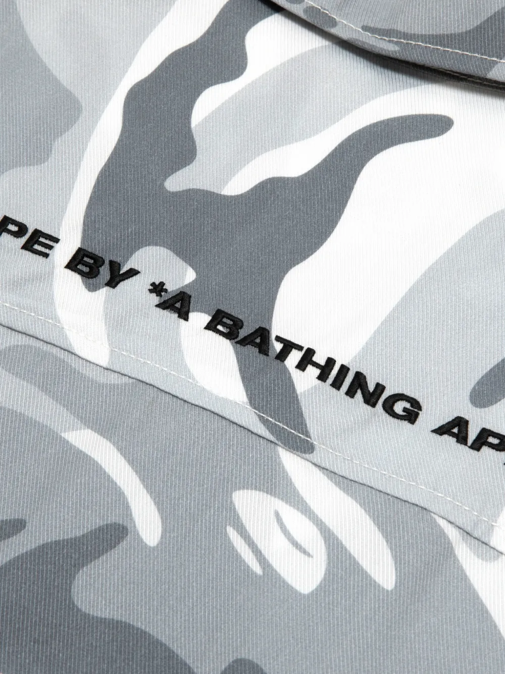 AAPE BY *A BATHING APE Overhemd met camouflageprint Grijs