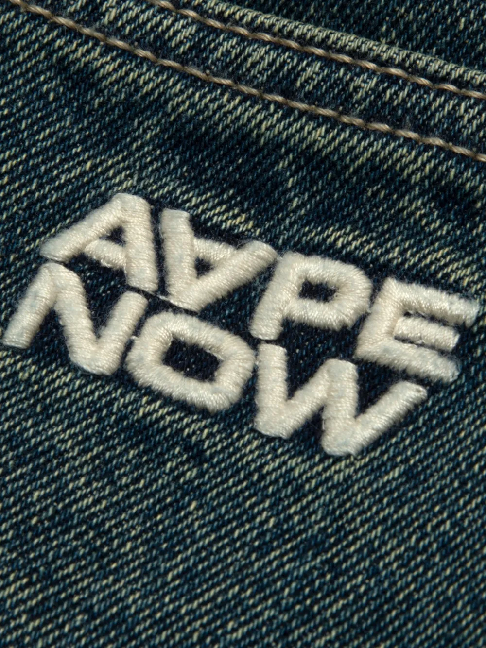 AAPE BY *A BATHING APE Cargo shorts met logopatch Blauw