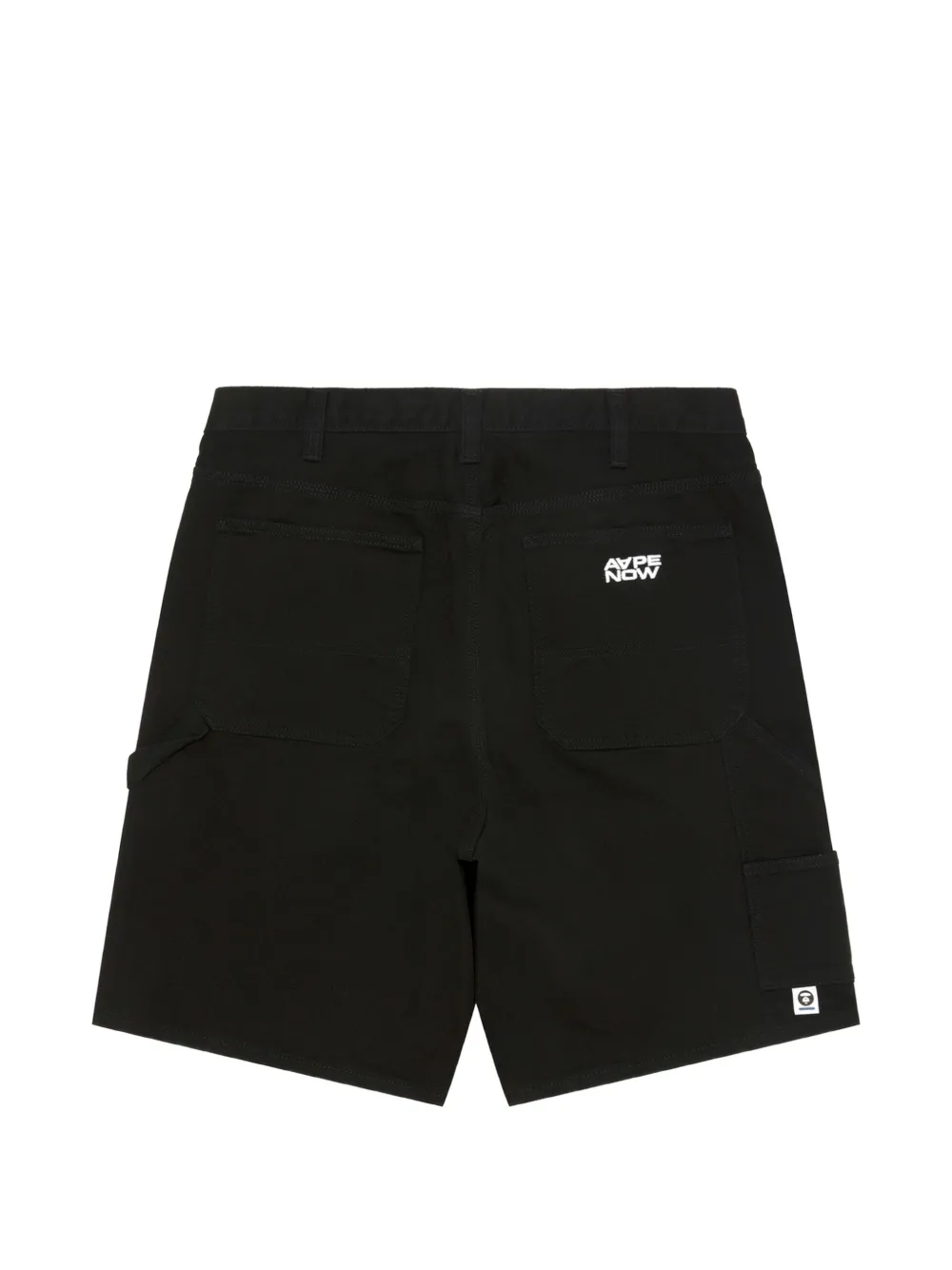 AAPE BY *A BATHING APE Shorts met geborduurd logo Zwart