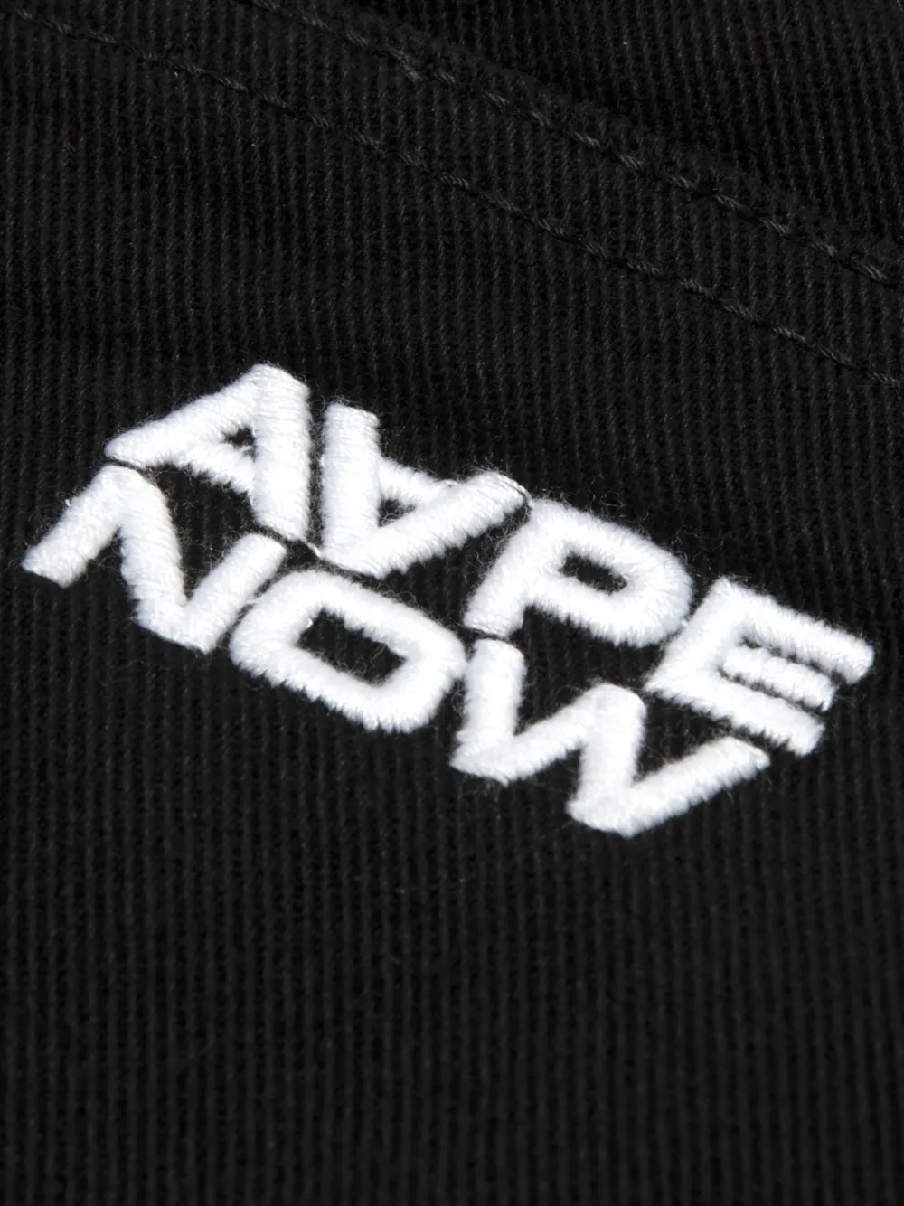 AAPE BY *A BATHING APE Shorts met geborduurd logo Zwart