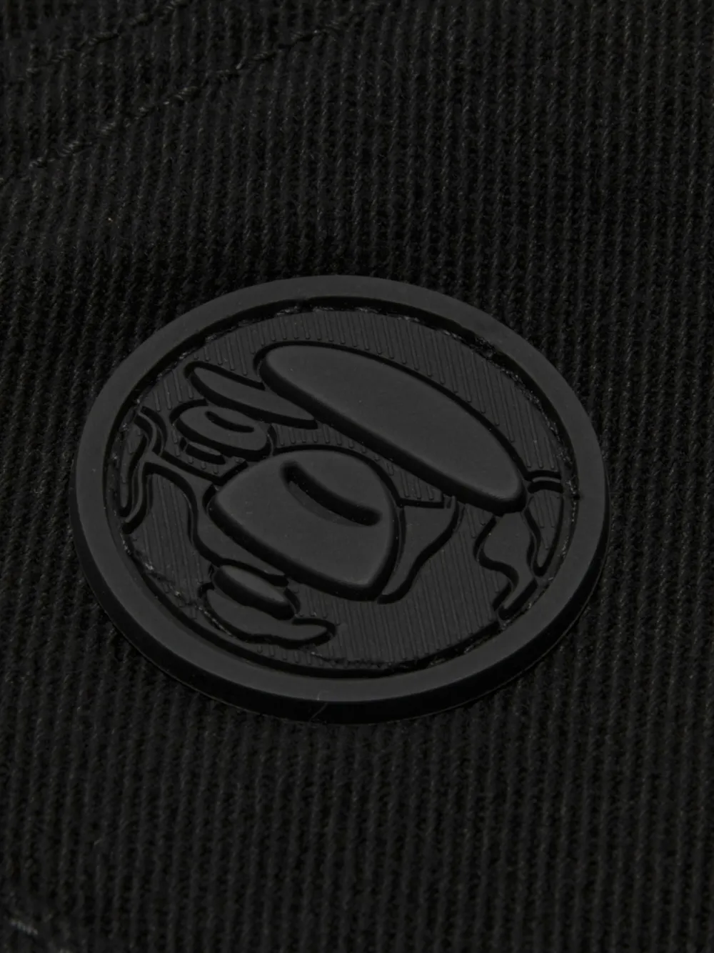 AAPE BY *A BATHING APE Shorts met geborduurd logo Zwart