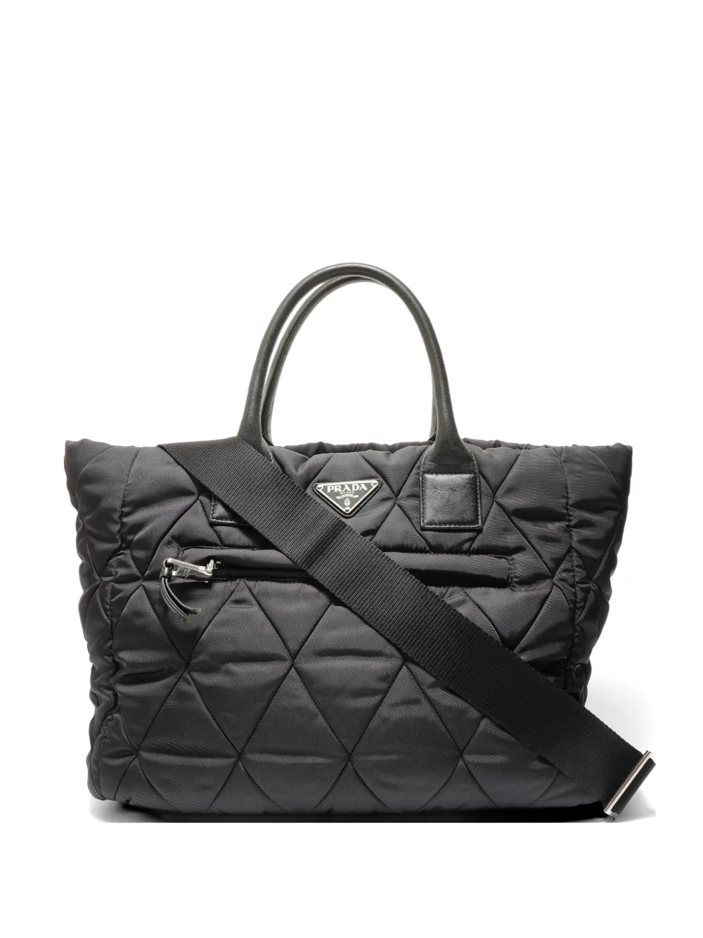 Prada Pre-Owned 2020s Tessuto quilted tote bag - Schwarz