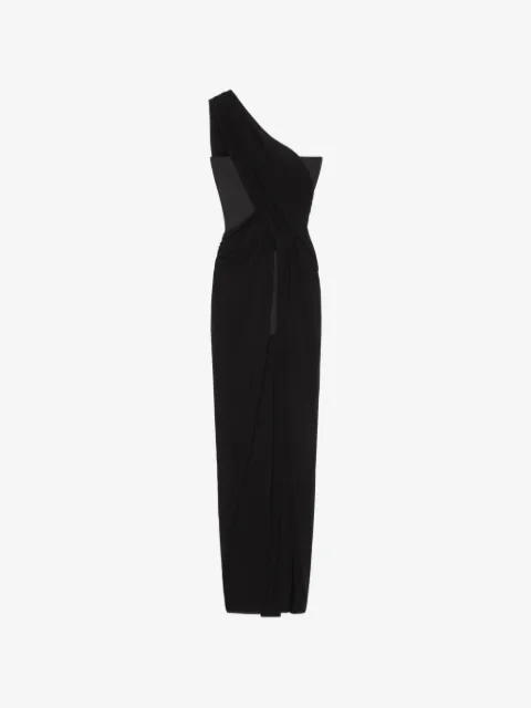 Givenchy vestido drapeado con hombro descubierto