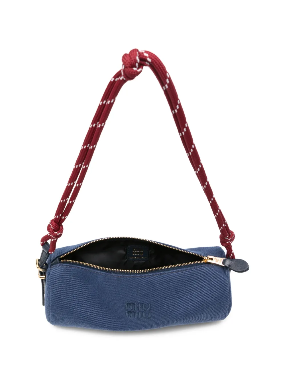 Miu Gabardine buidel Blauw