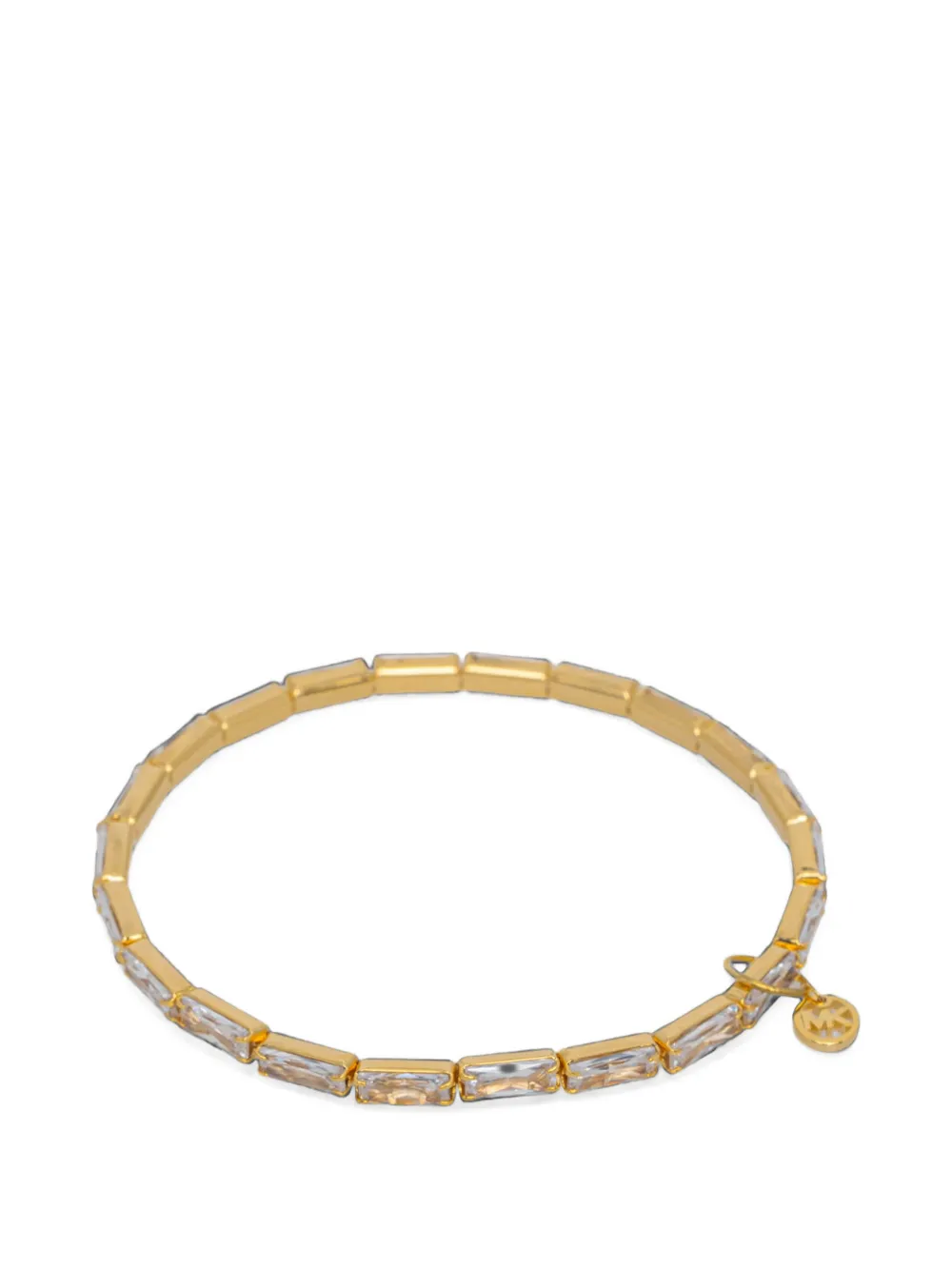 Michael Kors baguette-cut crystal-embellished bracelets - Oro