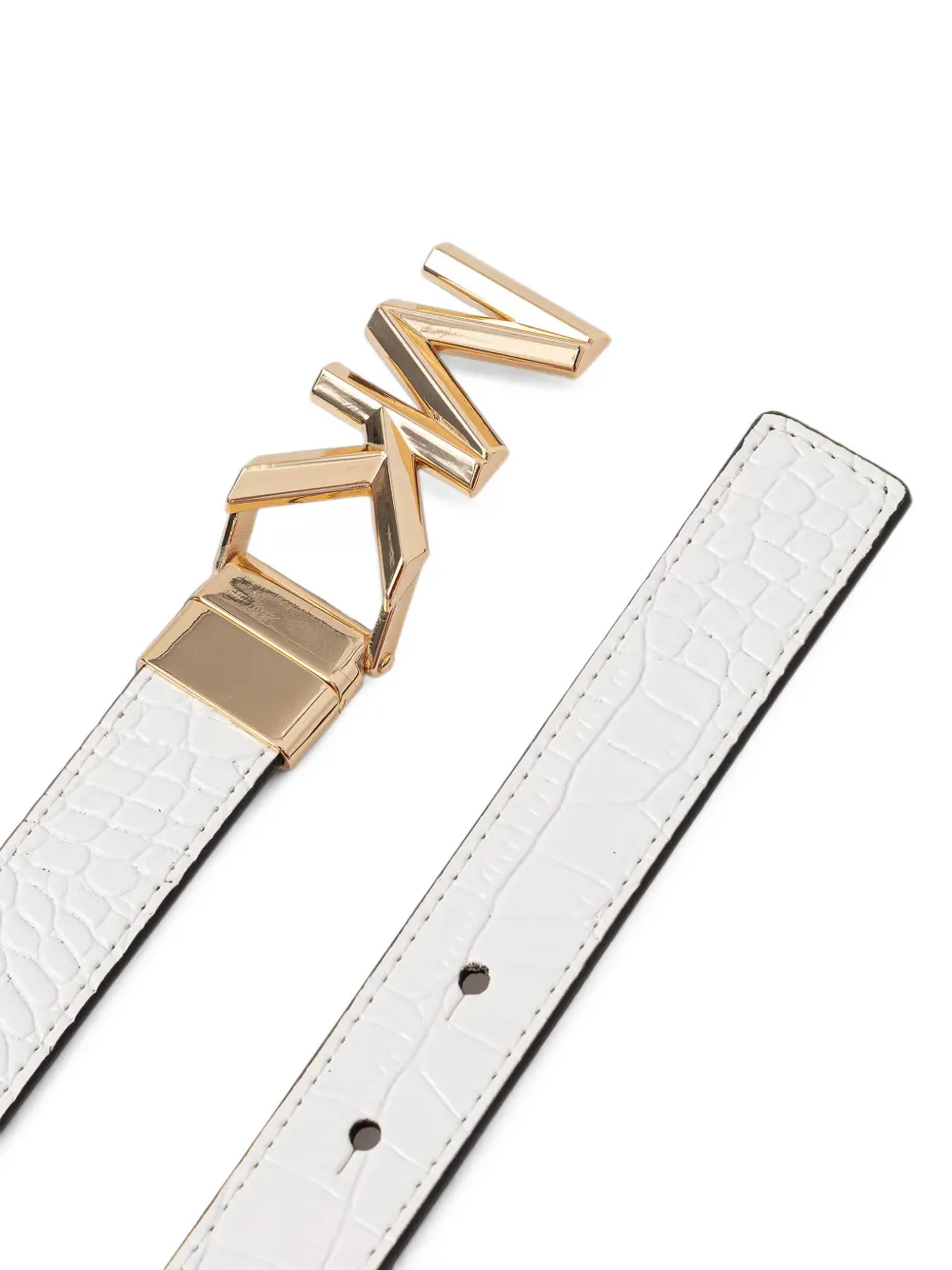 Michael Kors logo-buckle belt Wit