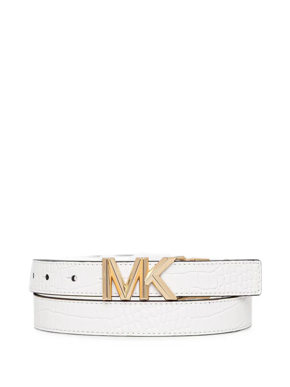 Michael Michael Kors logo-buckle belt - Bianco