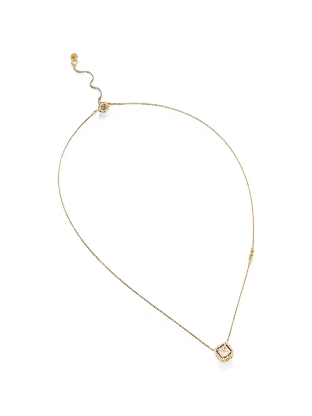 Michael Kors halo-pendant cable-link necklace - Oro