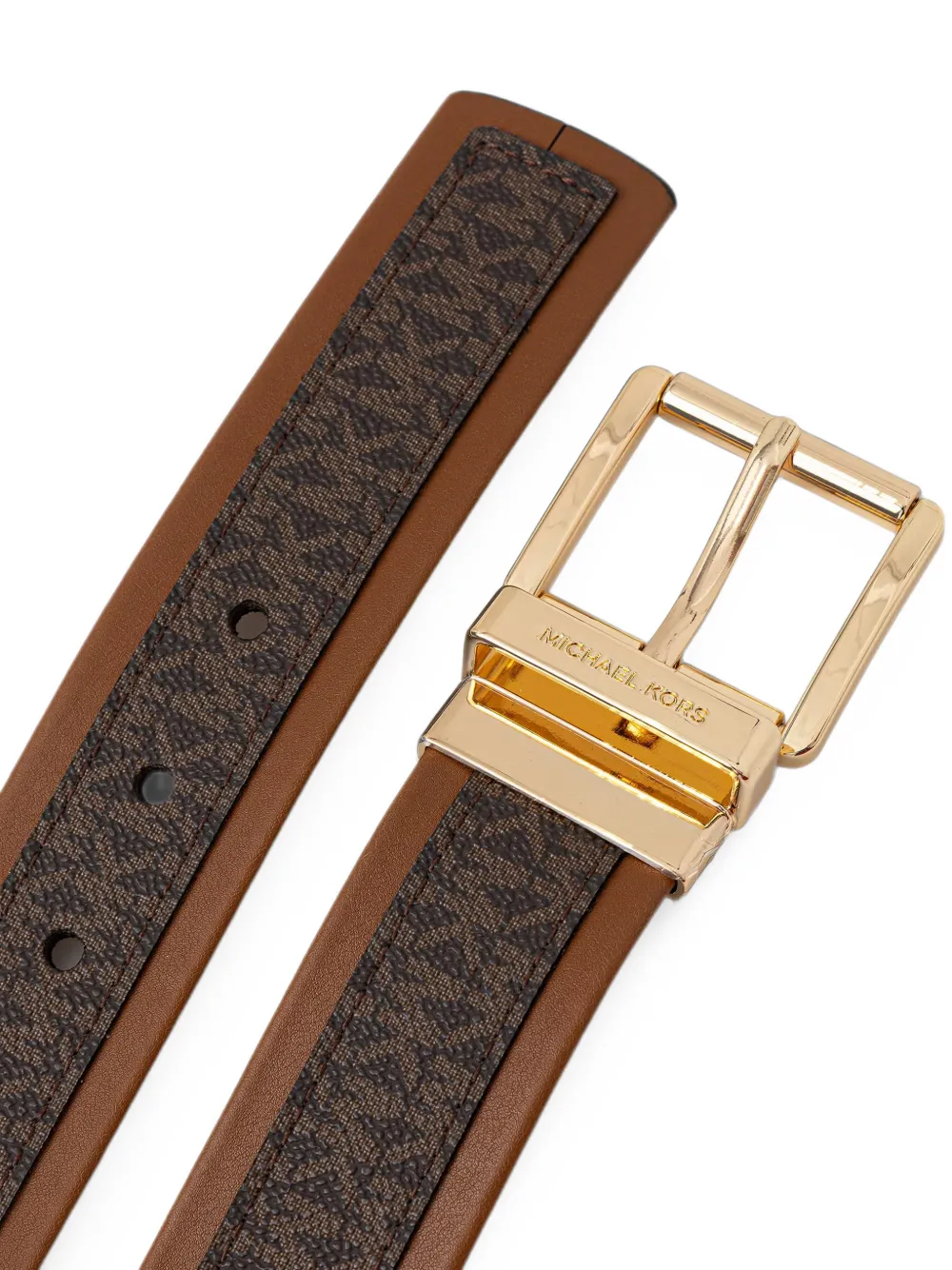 Michael Kors logo-print reversible belt Bruin