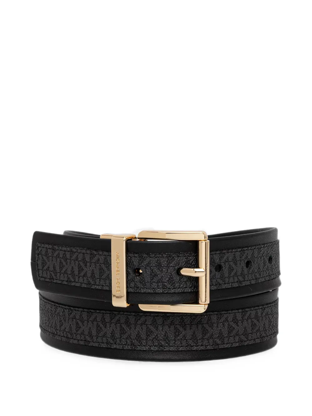 Michael Michael Kors monogram-print buckle belt - Nero
