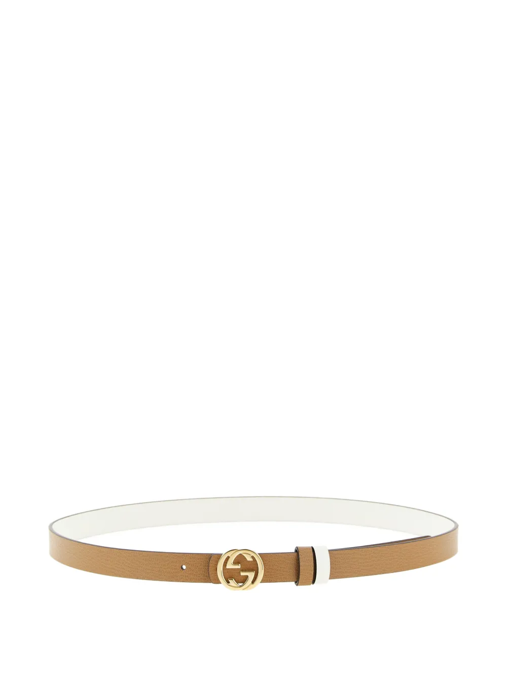Gucci reversible thin belt - Nude