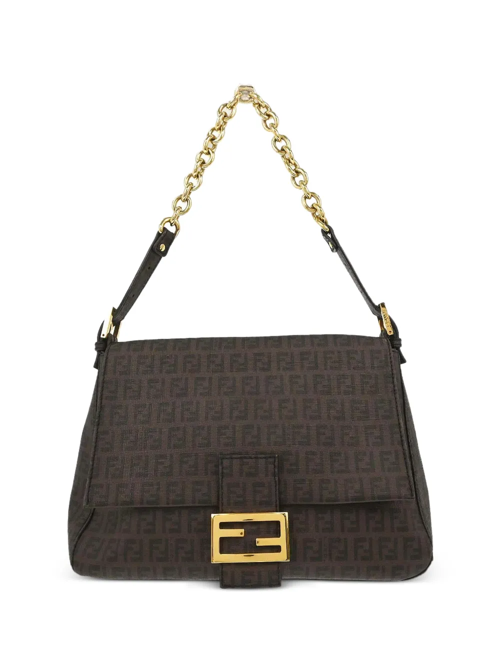 Fendi Pre-Owned 1990-2000s Zucchino Mamma Baguette shoulder bag - Brown