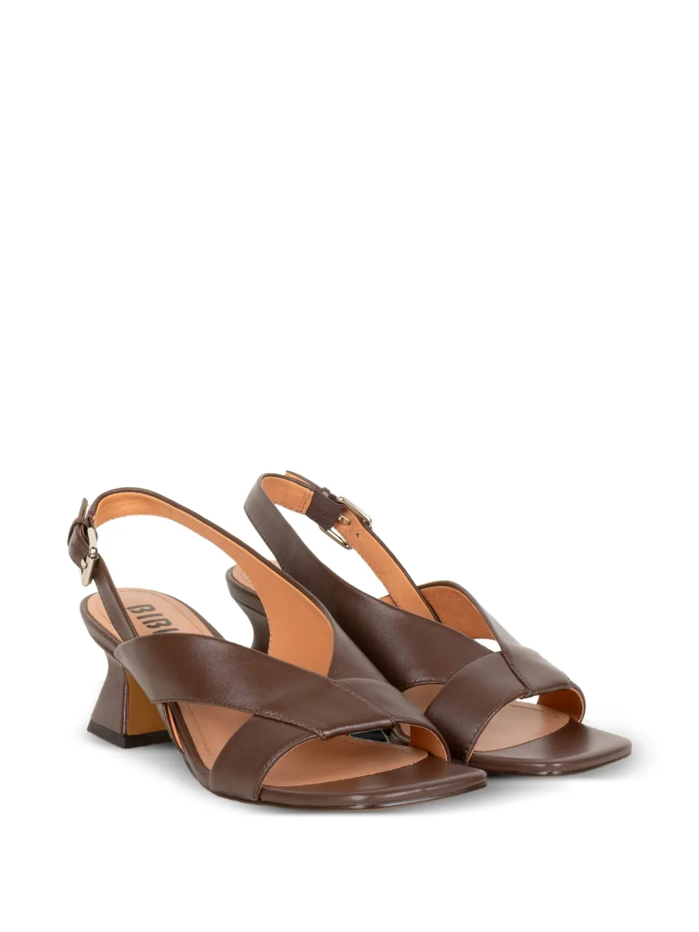 Bibi Lou Zia crossover-strap slingback sandals Bruin