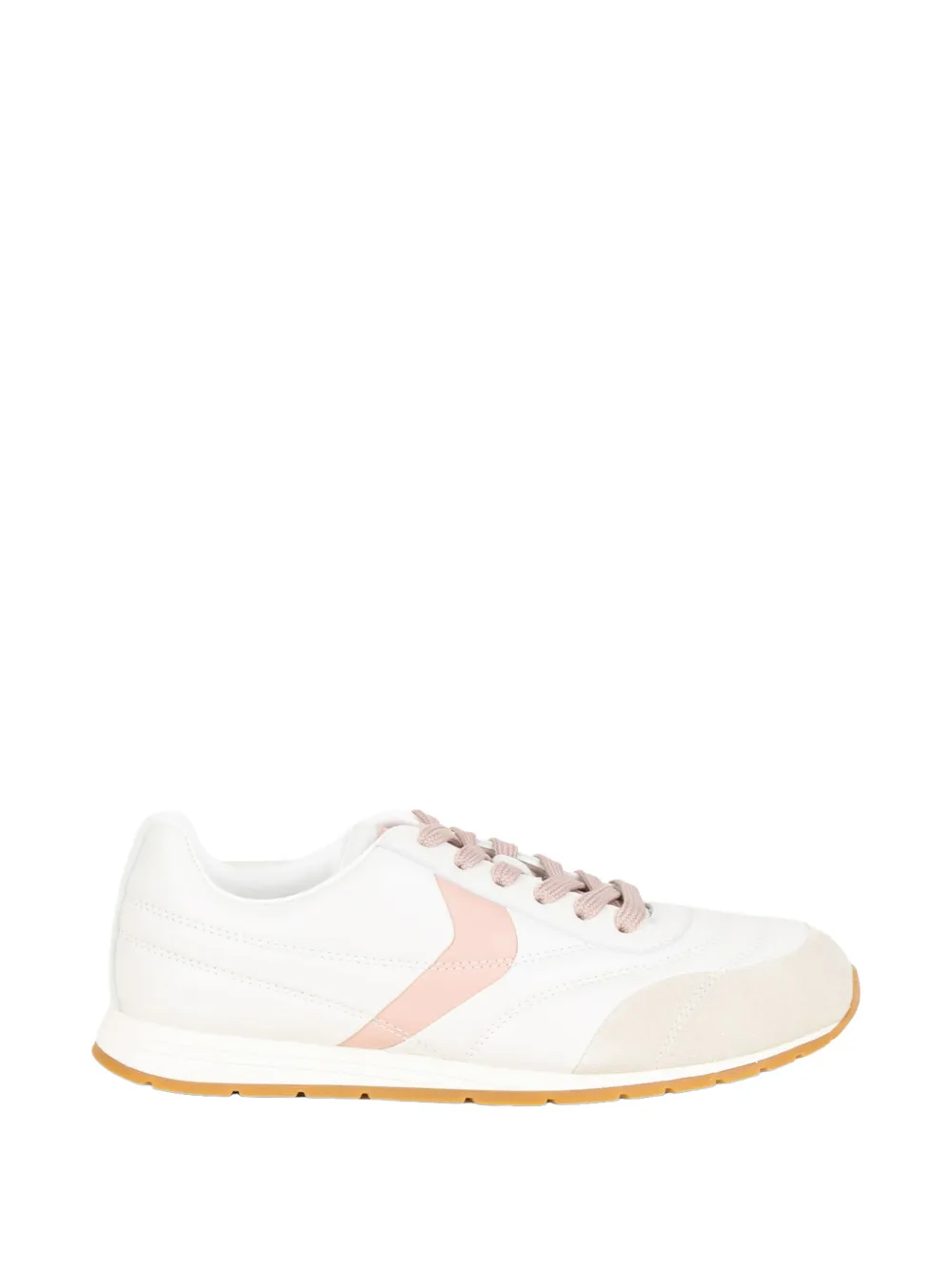 Voile Blanche panelled leather sneakers Wit