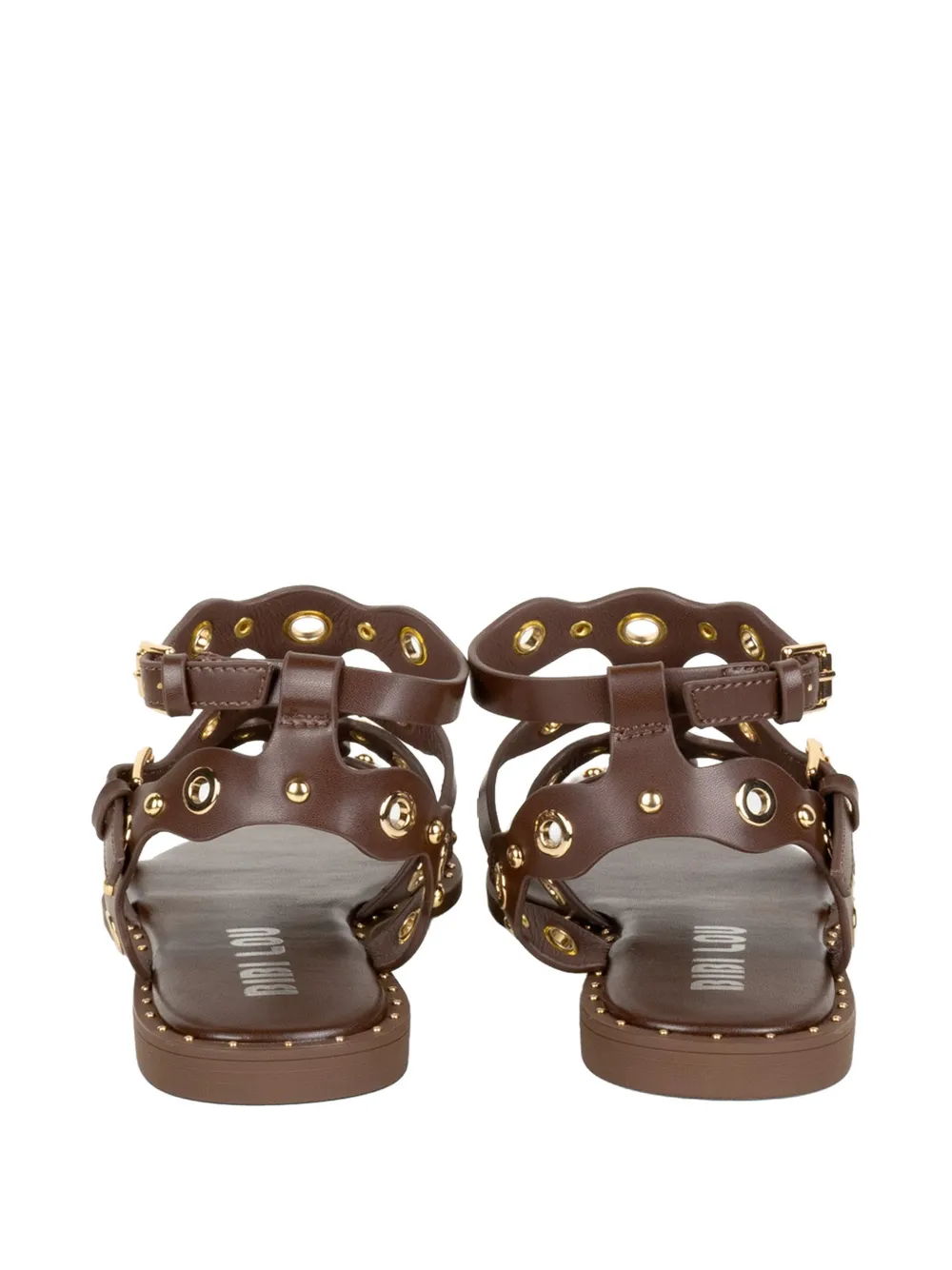 Bibi Lou eyelet-embellished studded sandals Bruin