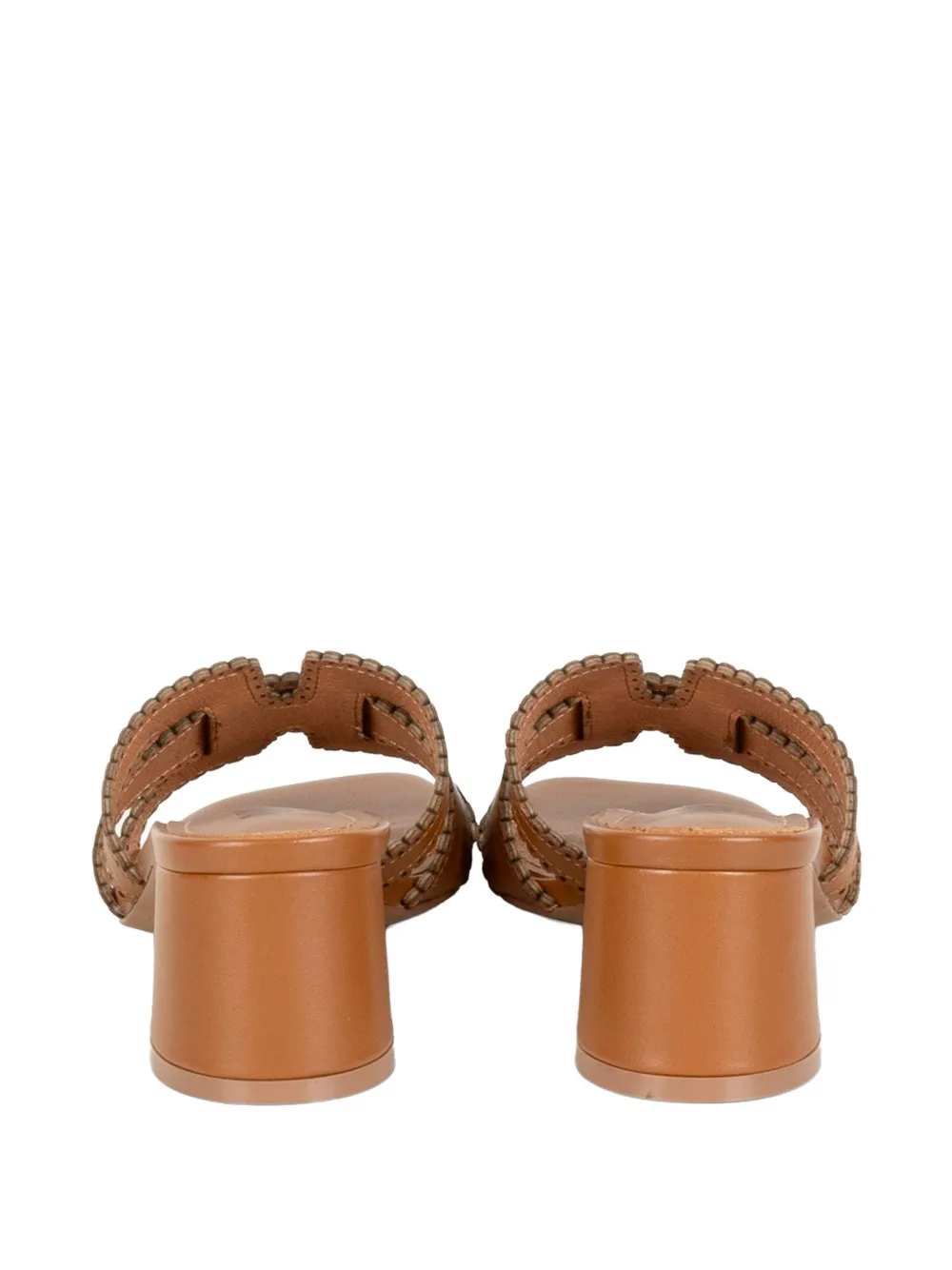 Bibi Lou Holly scalloped cut-out sandals Beige