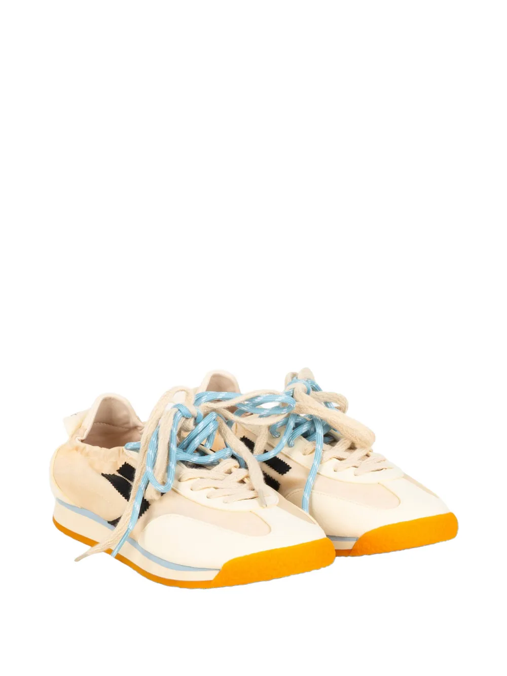 Puraai Panther panelled sneakers Beige