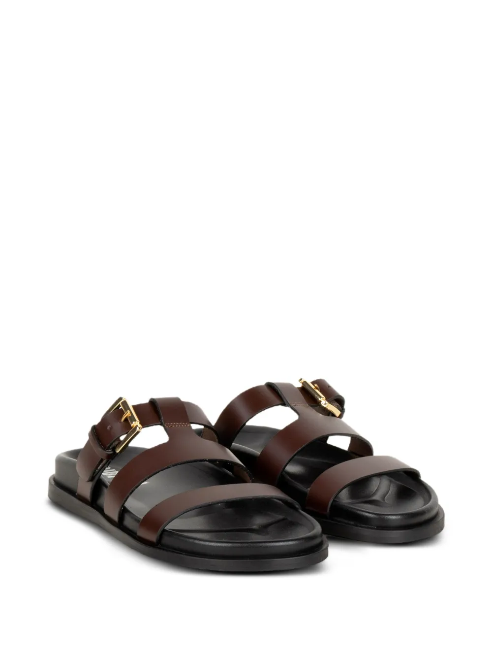 Bibi Lou Lisy sandalen met gespsluiting en bandjes Bruin