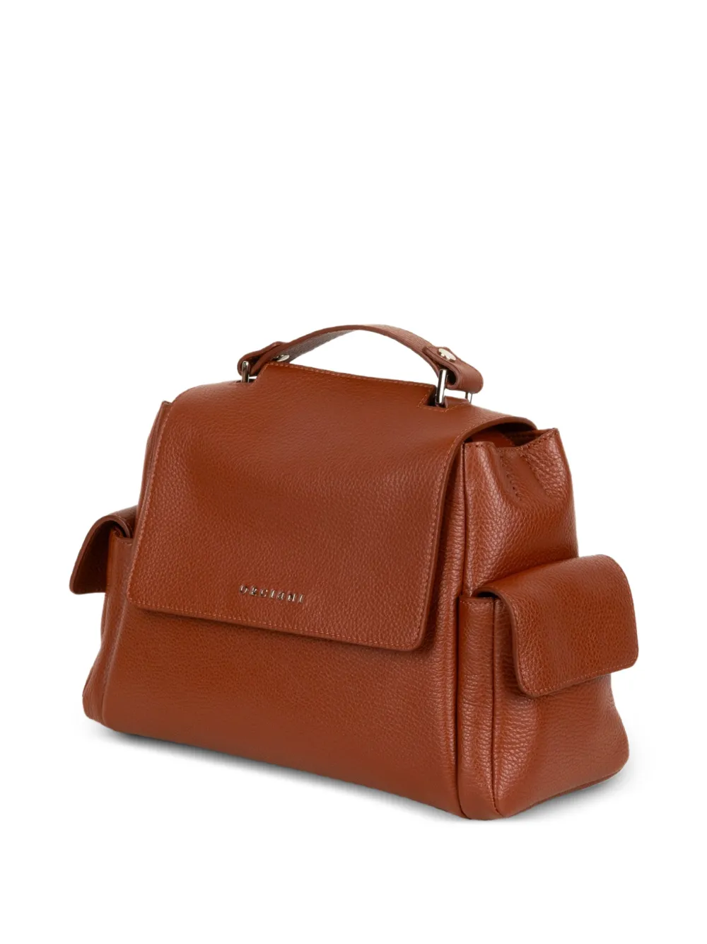 Orciani Sense Cargo leren shopper Bruin