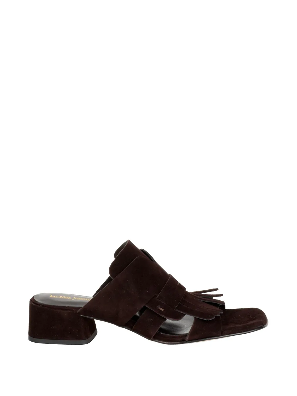 Luca Grossi fringed suede sandals Bruin