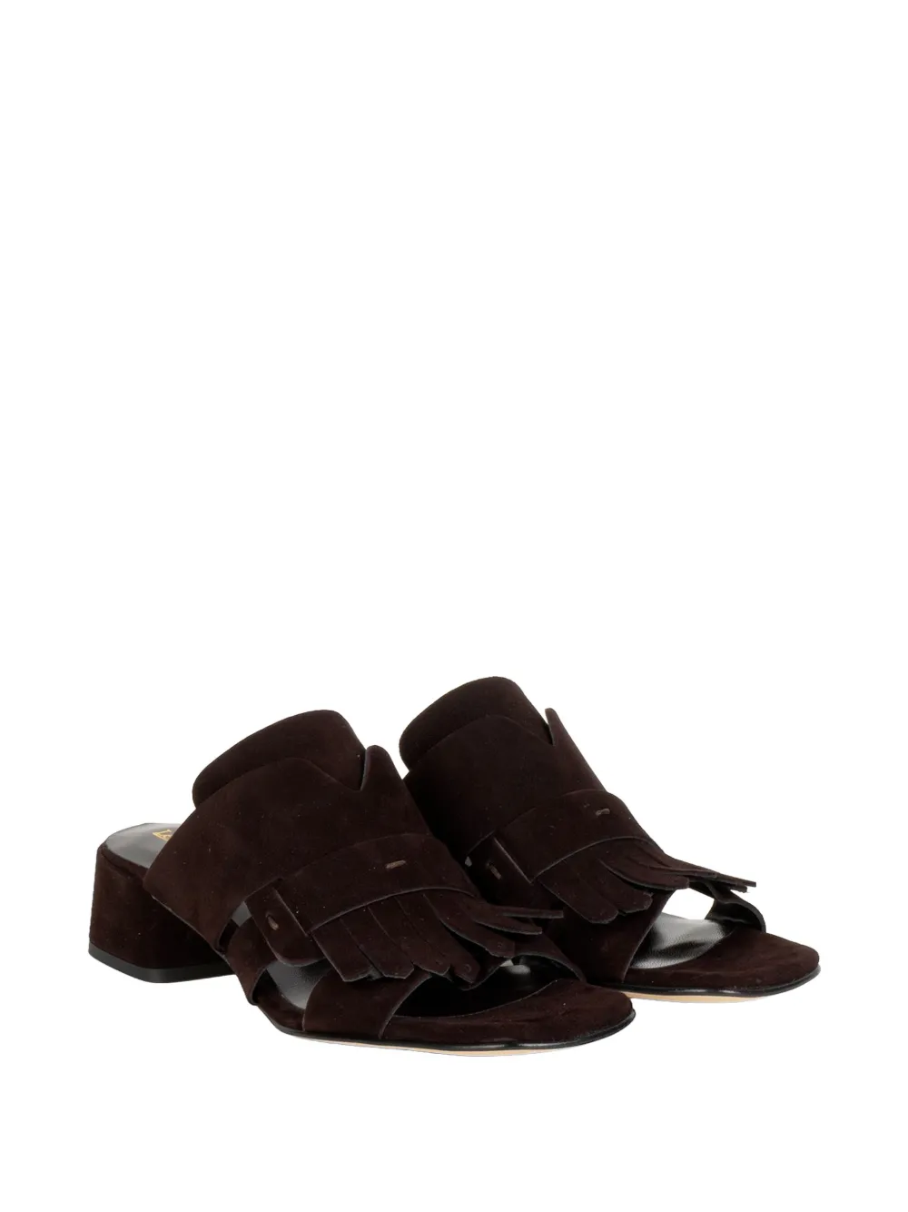 Luca Grossi fringed suede sandals Bruin