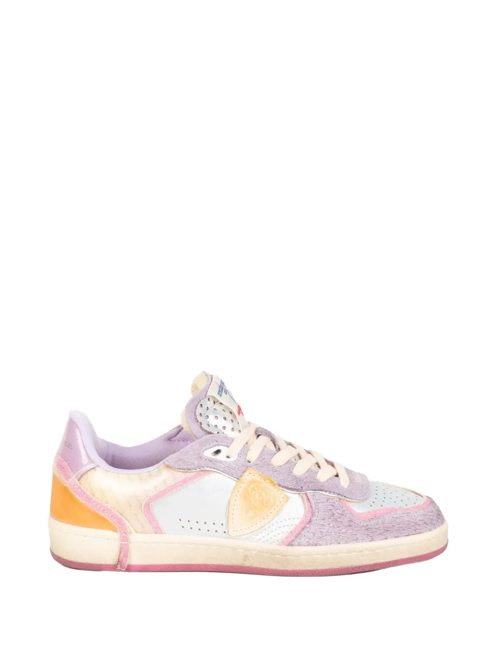 Philippe Model Paris Pgal logo-patch panelled sneakers Paars