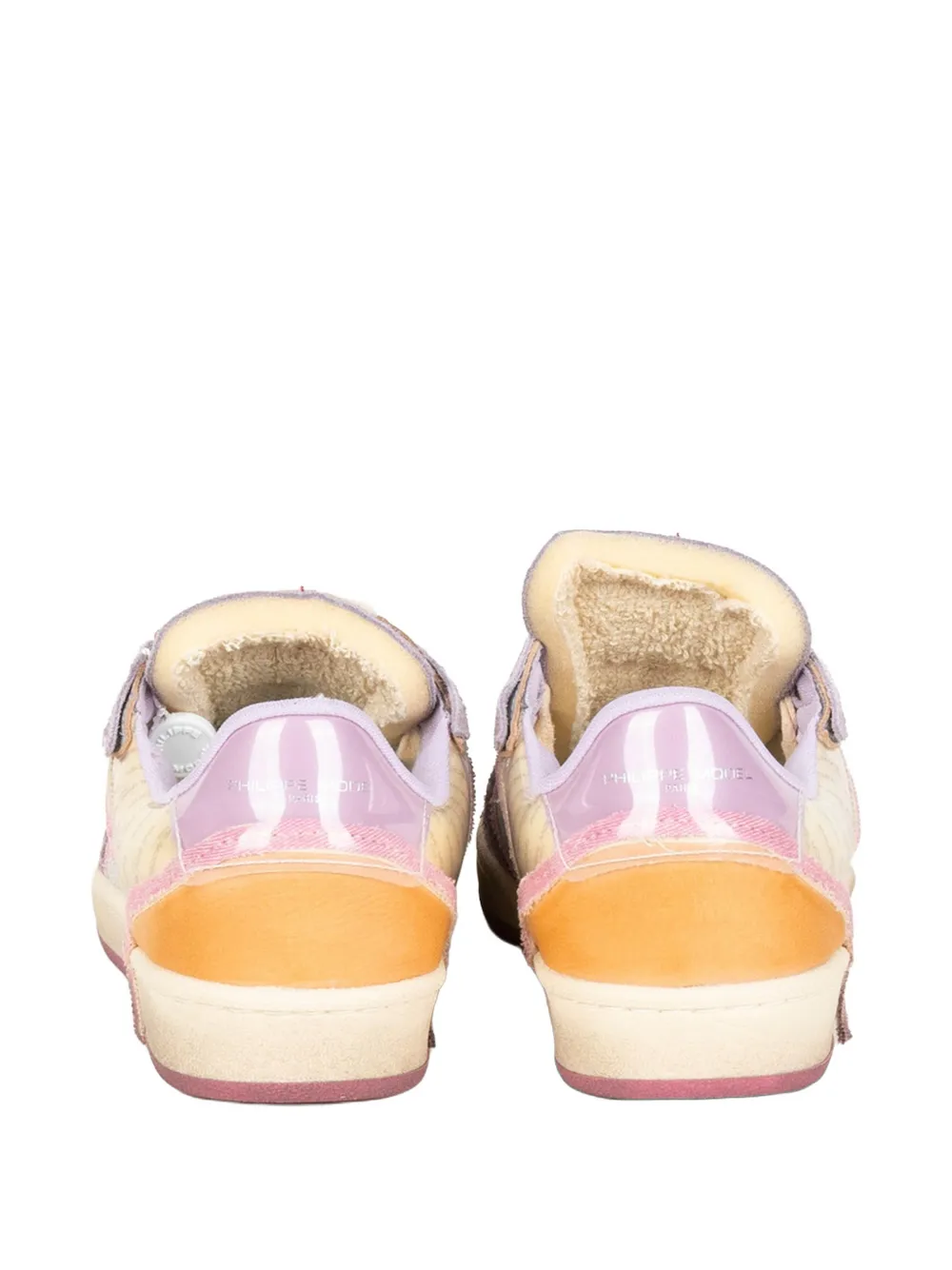 Philippe Model Paris Pgal logo-patch panelled sneakers Paars