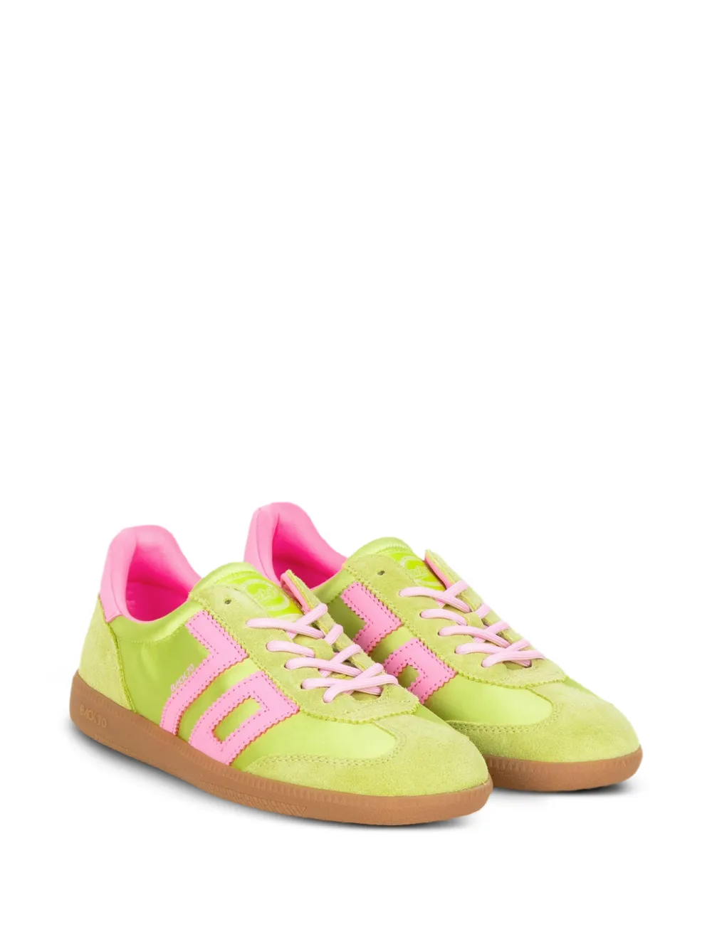 BACK 70 Ghost logo-patch sneakers Geel