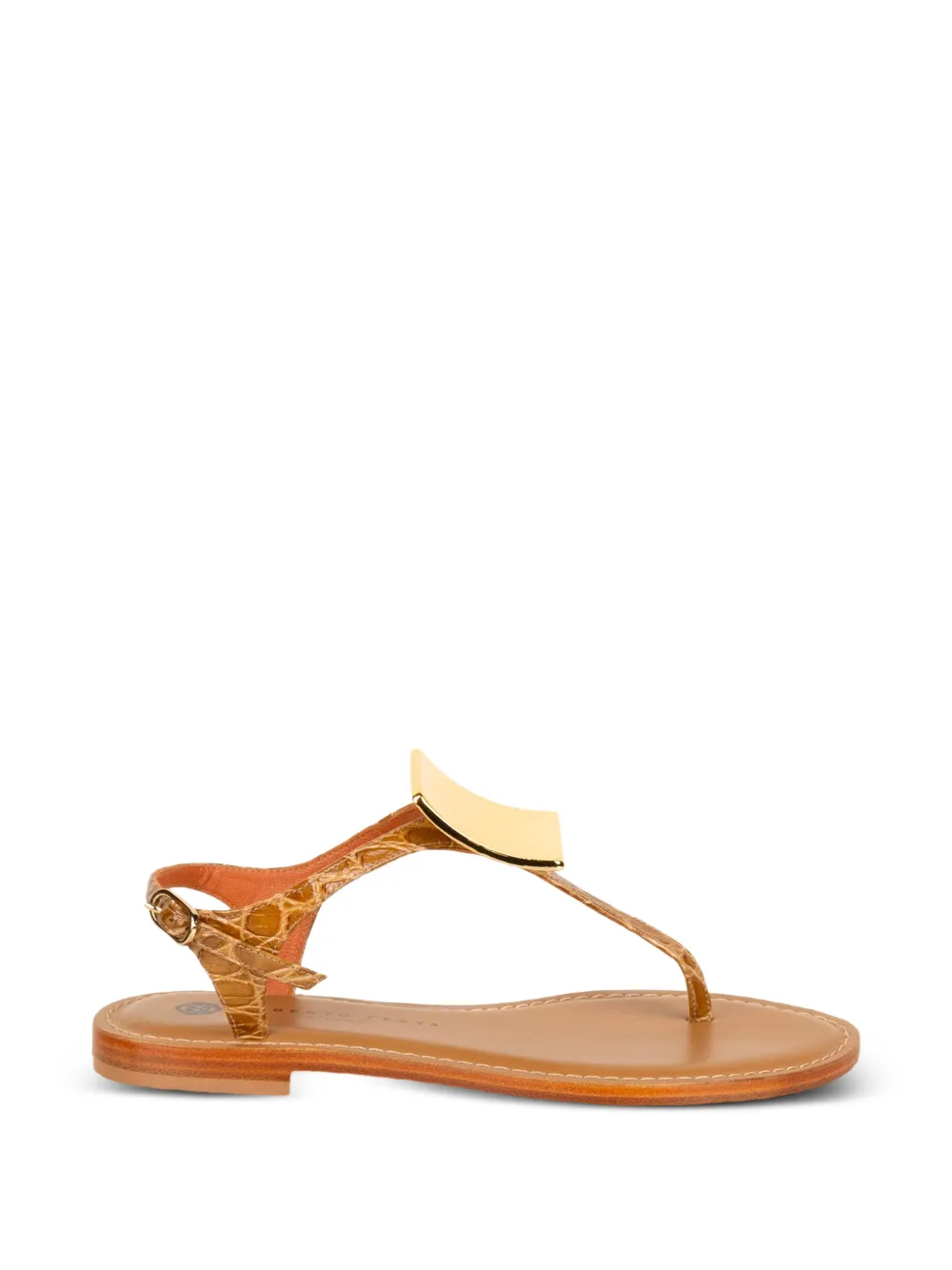 Roberto Festa croc-effect plaque sandals Bruin