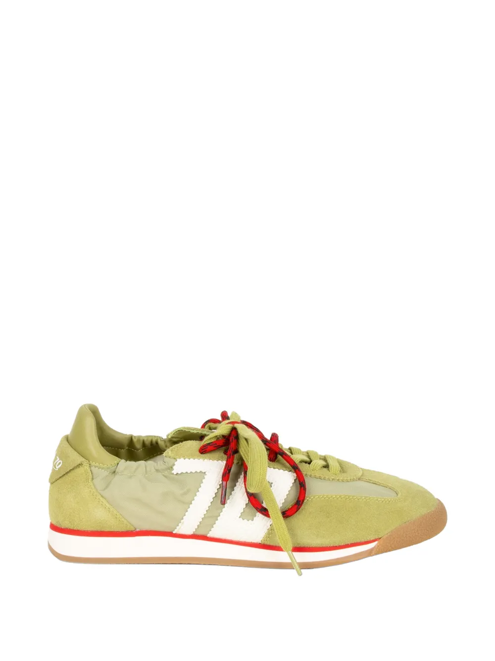 Back 70 Rocket Logo-patch Panelled Sneakers In Green