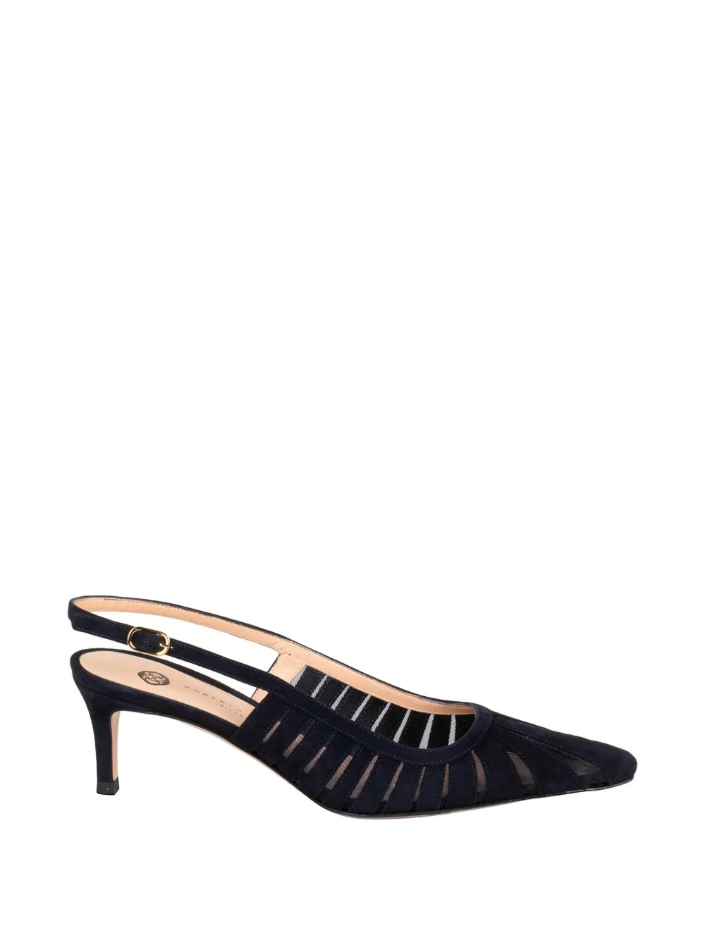 Roberto Festa Fenice cutout-detail pumps Blauw