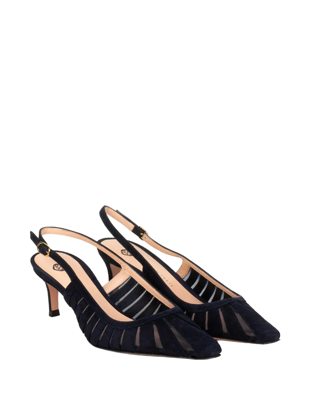 Roberto Festa Fenice cutout-detail pumps Blauw