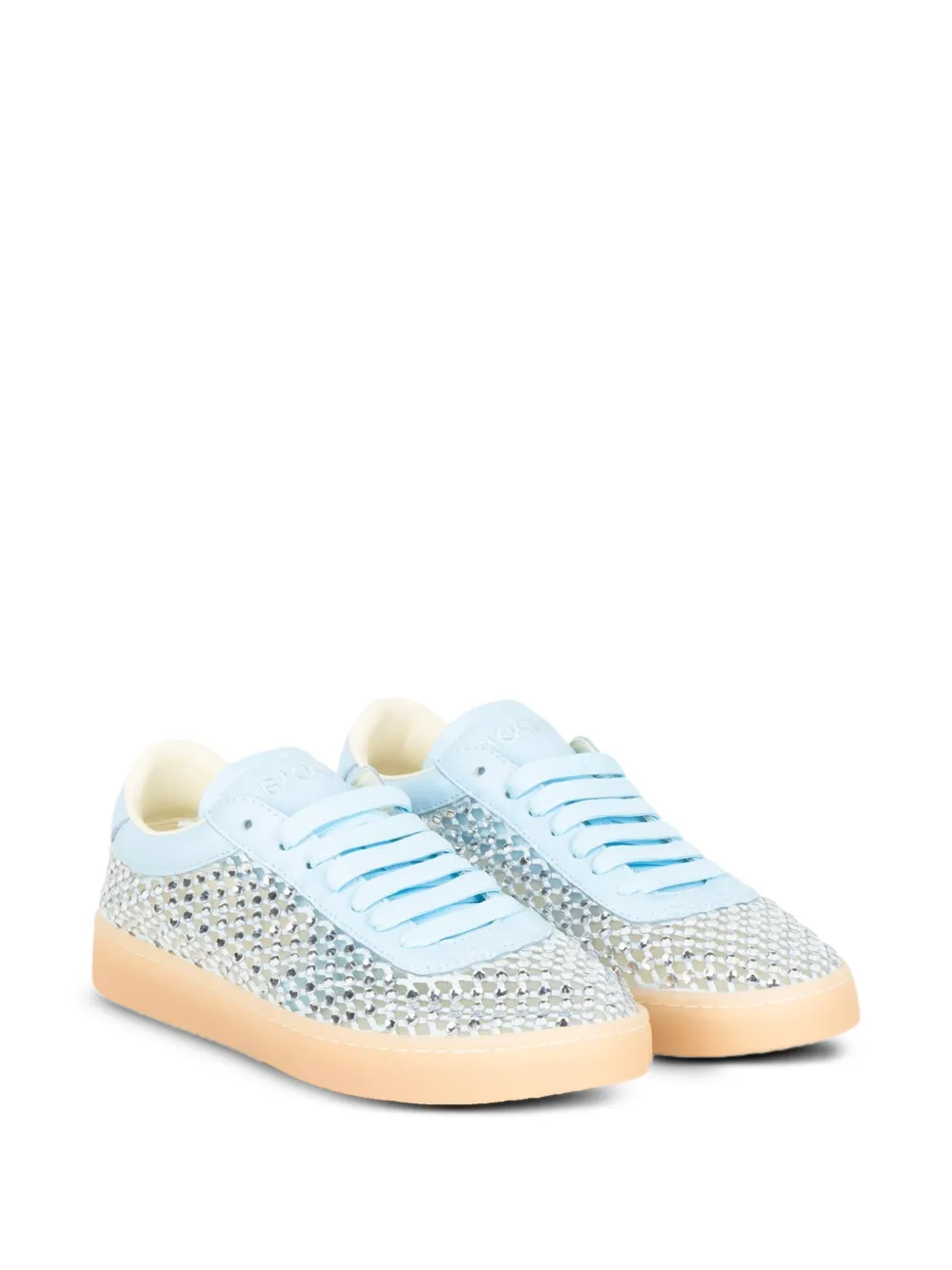 BACK 70 Smart Strass Sky mesh sneakers verfraaid met kristallen Blauw