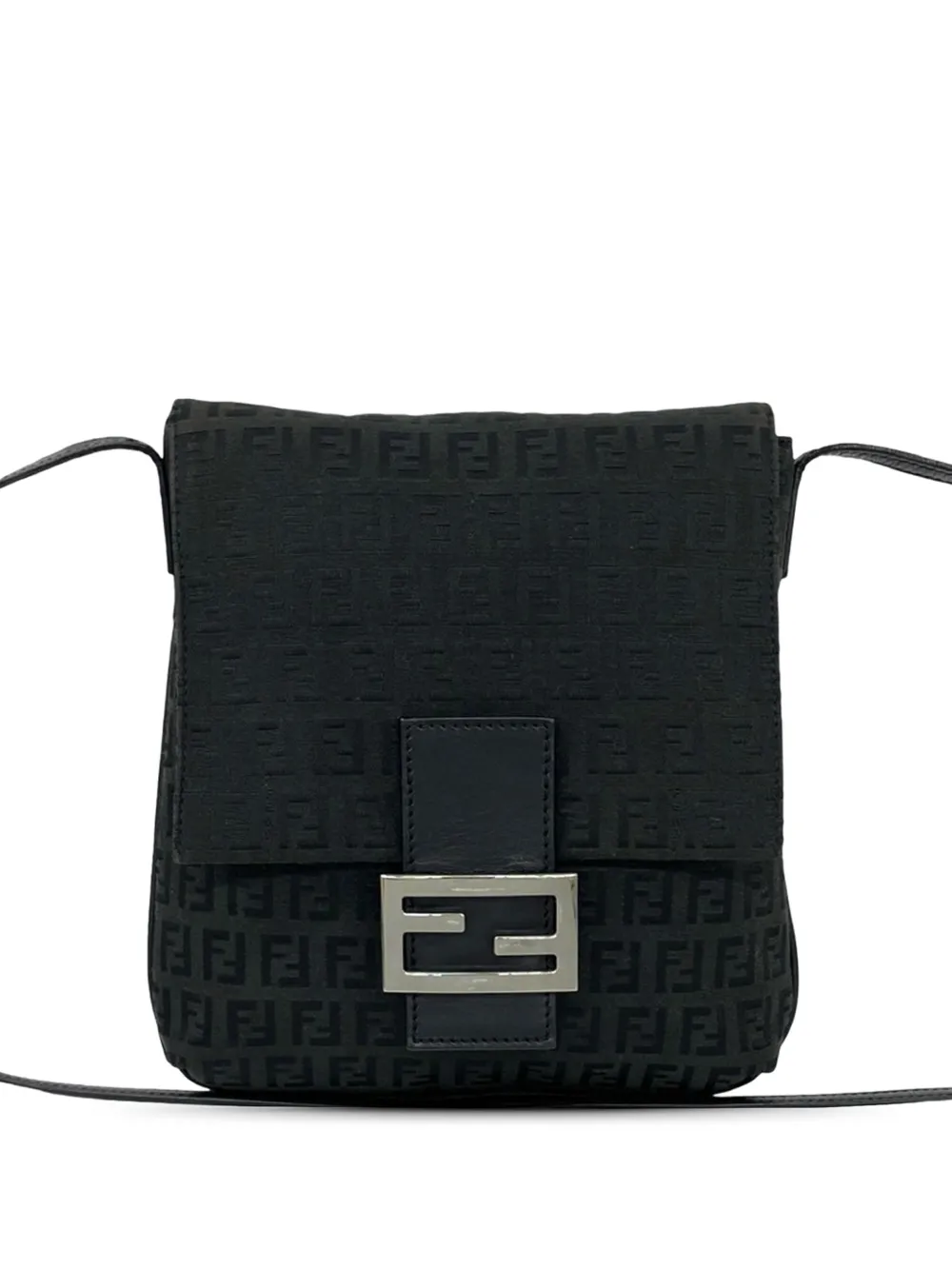 Fendi Pre-Owned 2010-2025 Zucchino Canvas crossbody bag - Nero