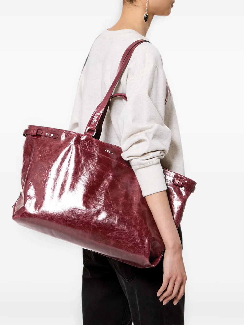 ISABEL MARANT Winna shopper Rood