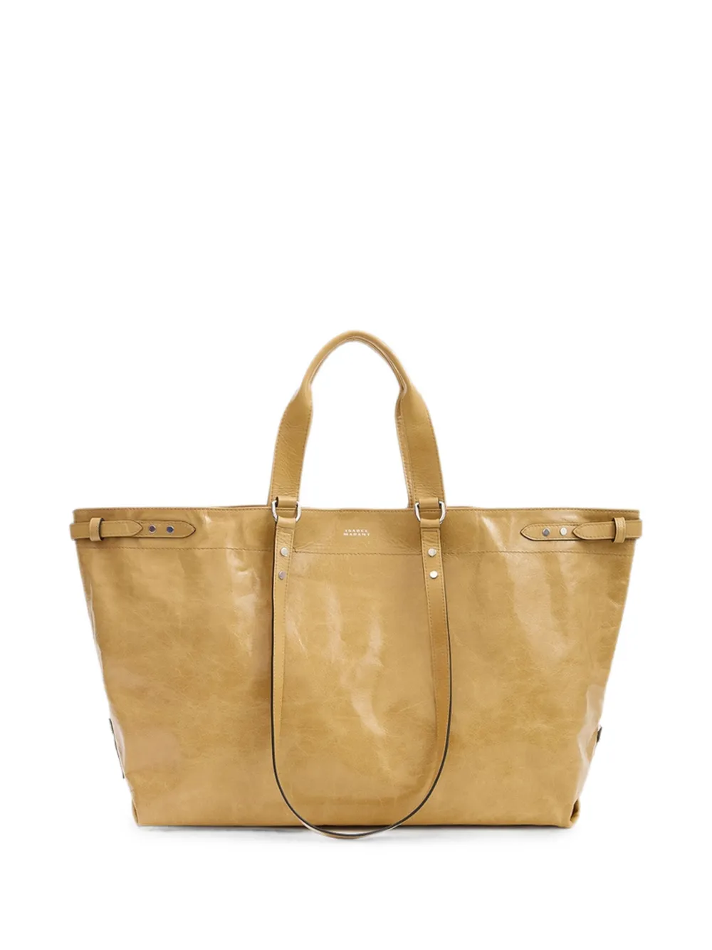 Isabel Marant Winna Leather Tote Bag In Neutral