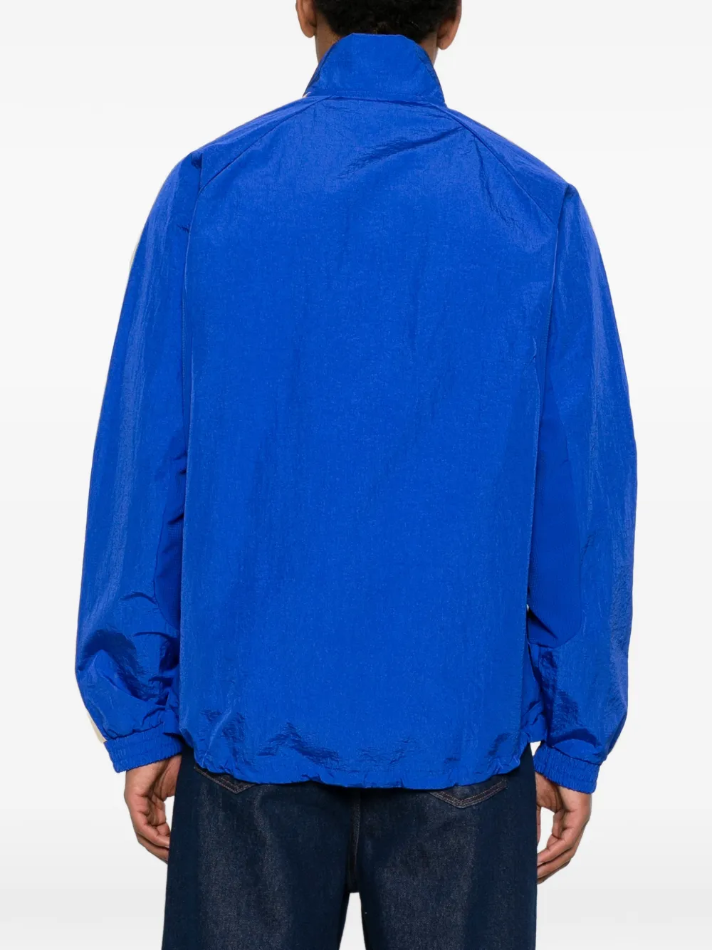 adidas Gestreepte jack Blauw