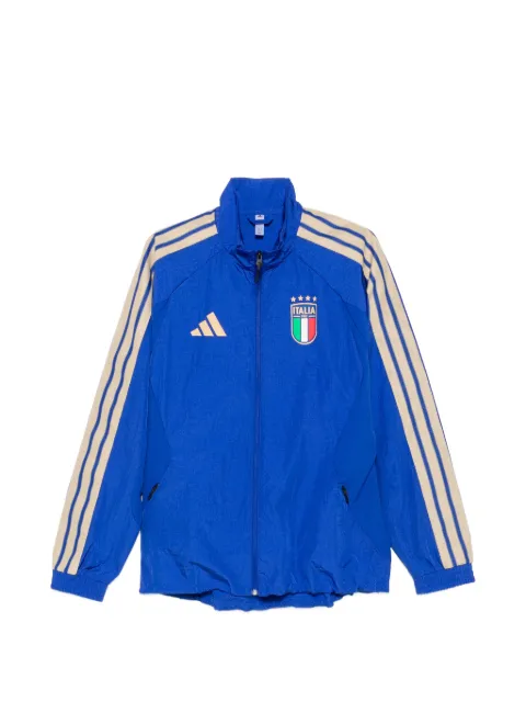 adidas logo-print striped jacket