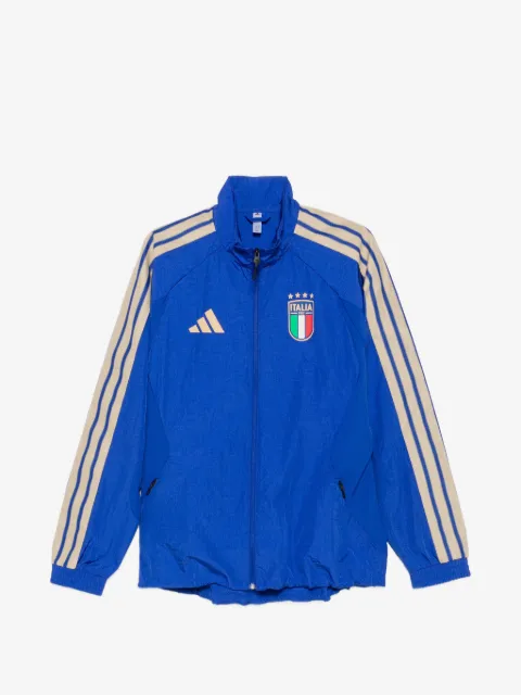 adidas logo-print striped jacket