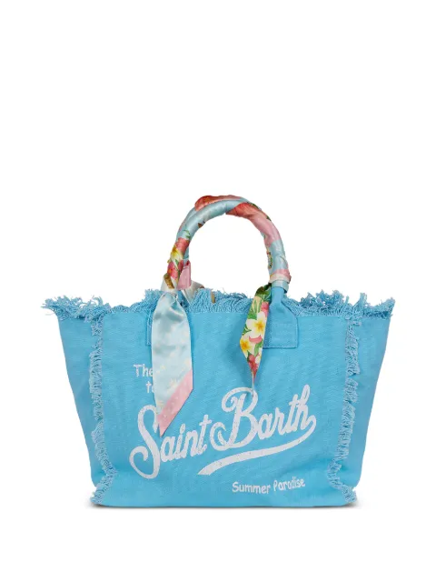 MC2 Saint Barth Canvas Vanity fringed tote bag