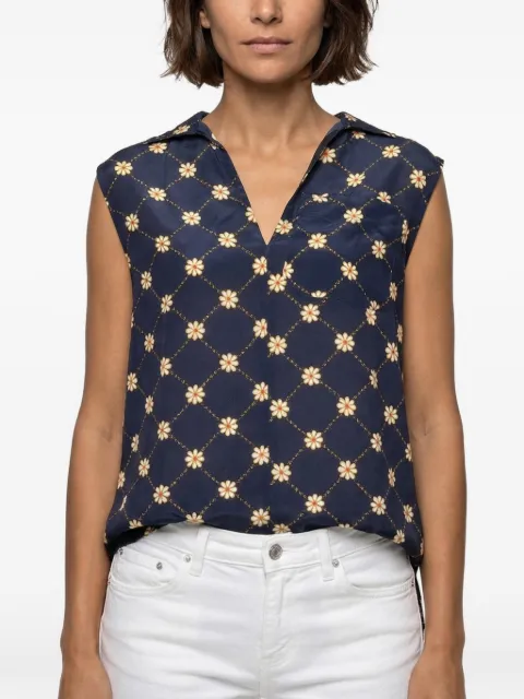 Marni camisa sin mangas con estampado floral
