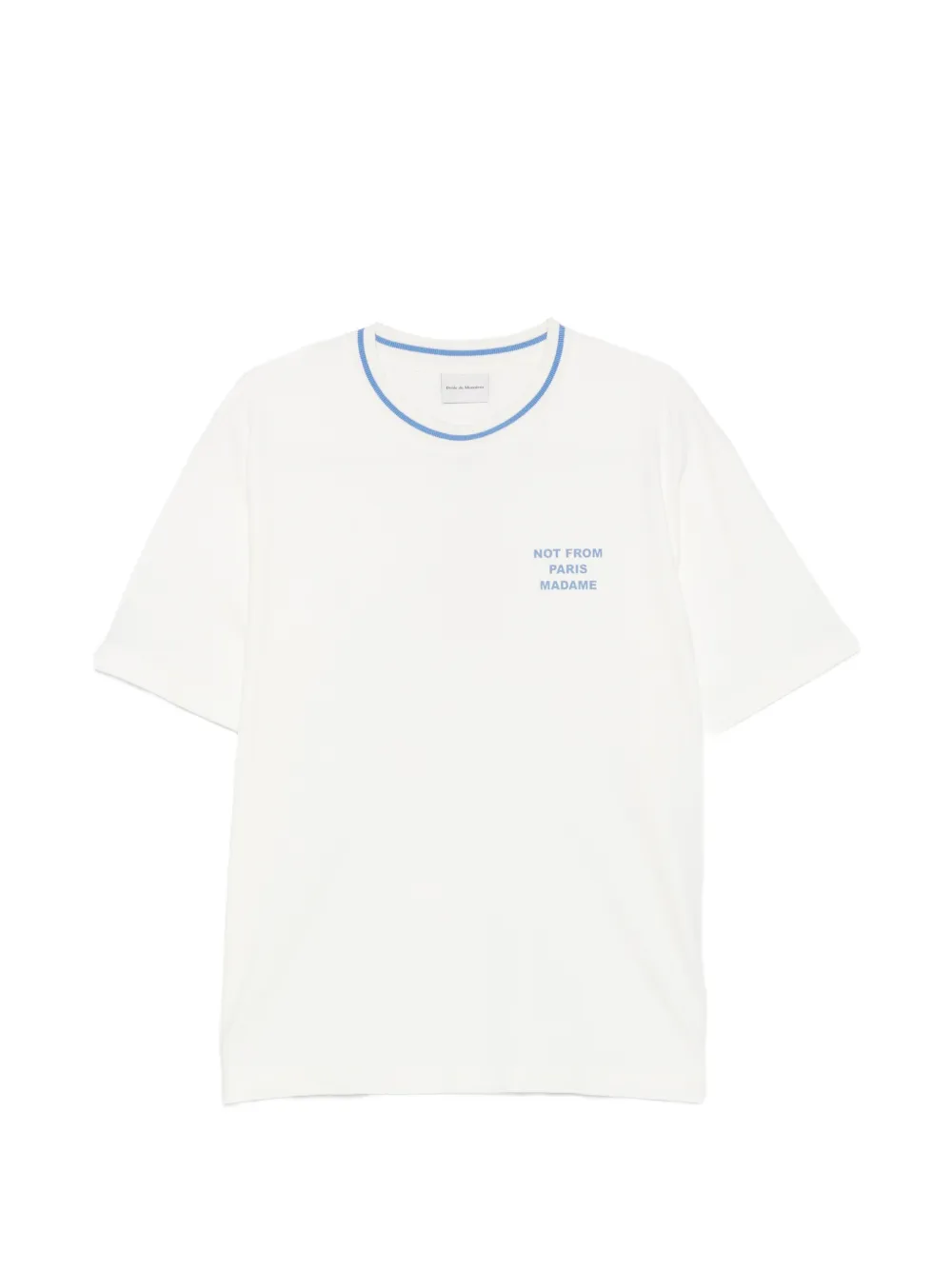 Drôle De Monsieur cotton T-shirt - Bianco