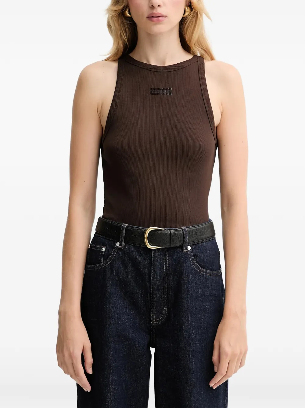 Gestuz rhinestones-embellished tank top