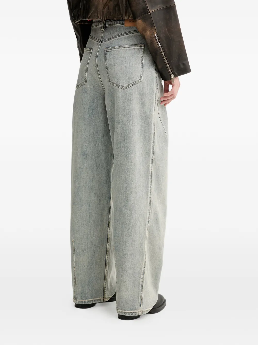 Gestuz GZnoma jeans met vlakken en vervaagd effect Blauw