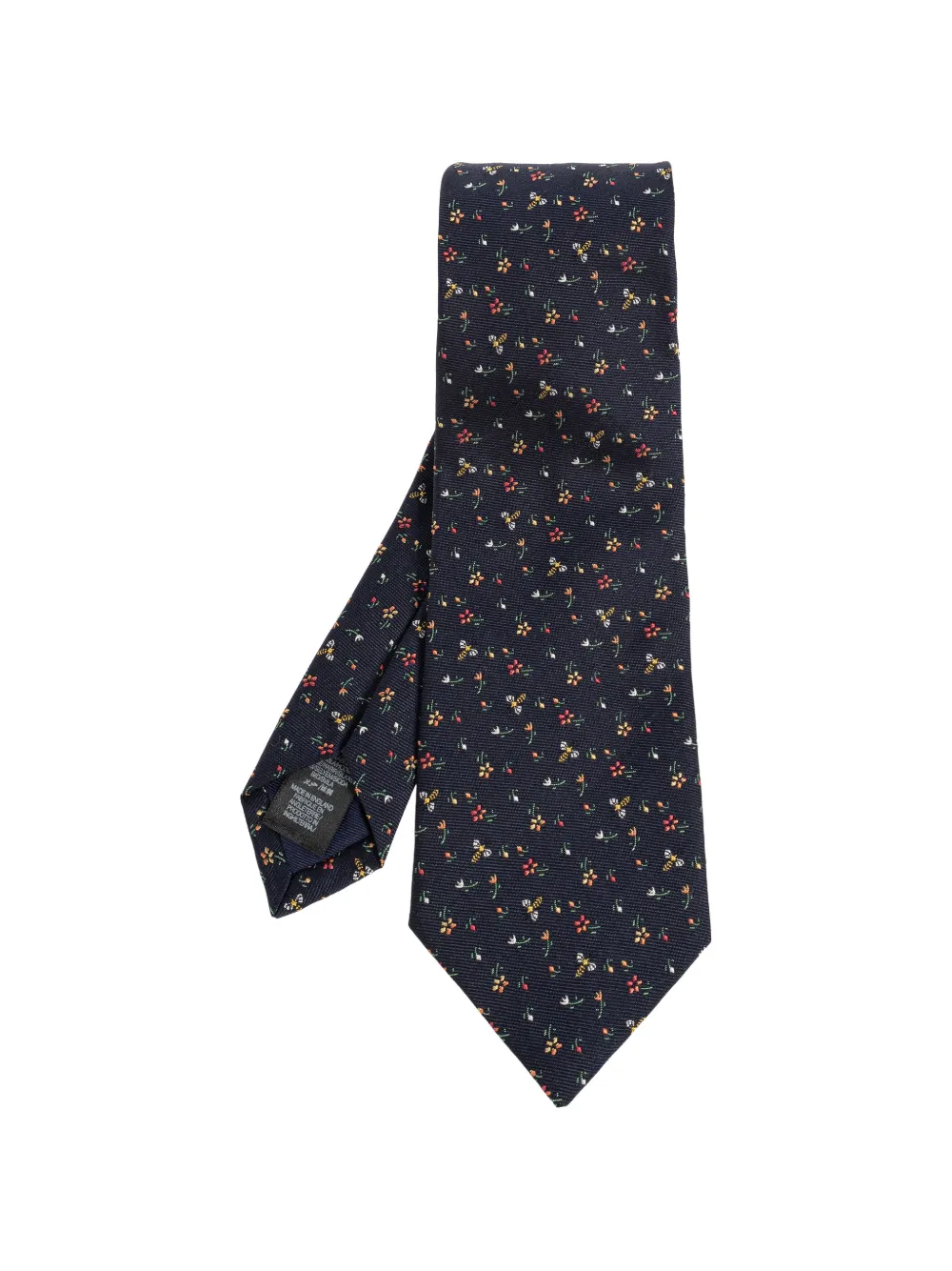 Paul Smith Flowers and Bees silk tie - Blu
