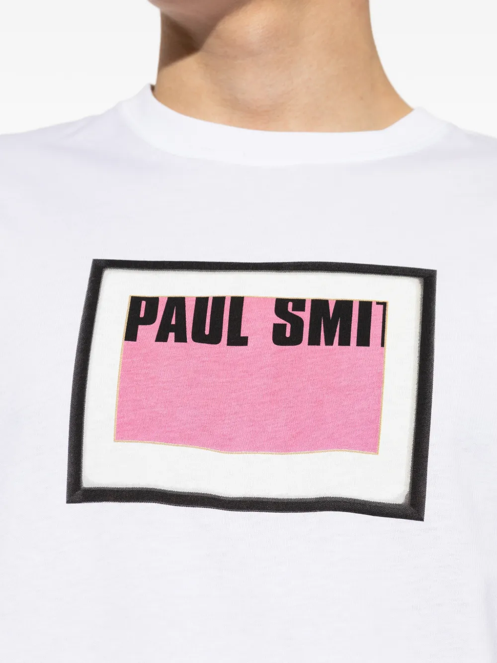 PS Paul Smith Katoenen T-shirt met logoprint Wit