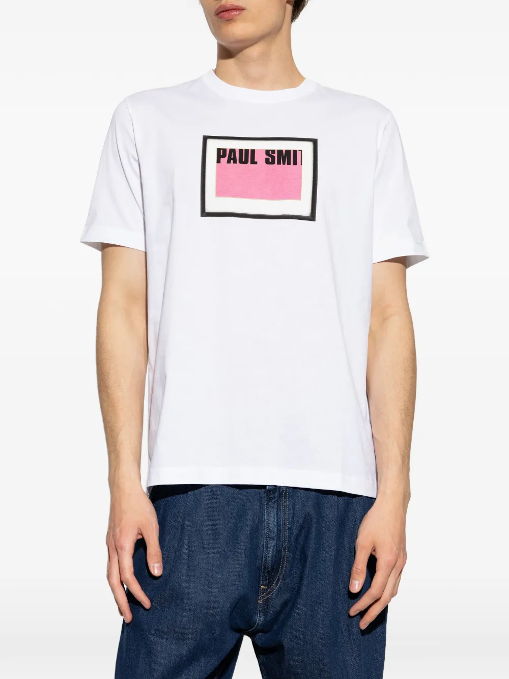 PS Paul Smith Katoenen T-shirt met logoprint Wit