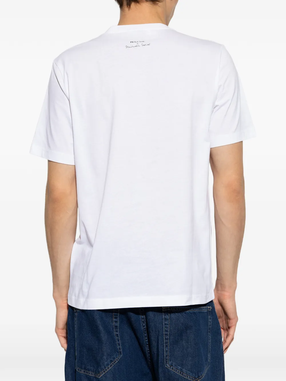 PS Paul Smith Katoenen T-shirt met logoprint Wit