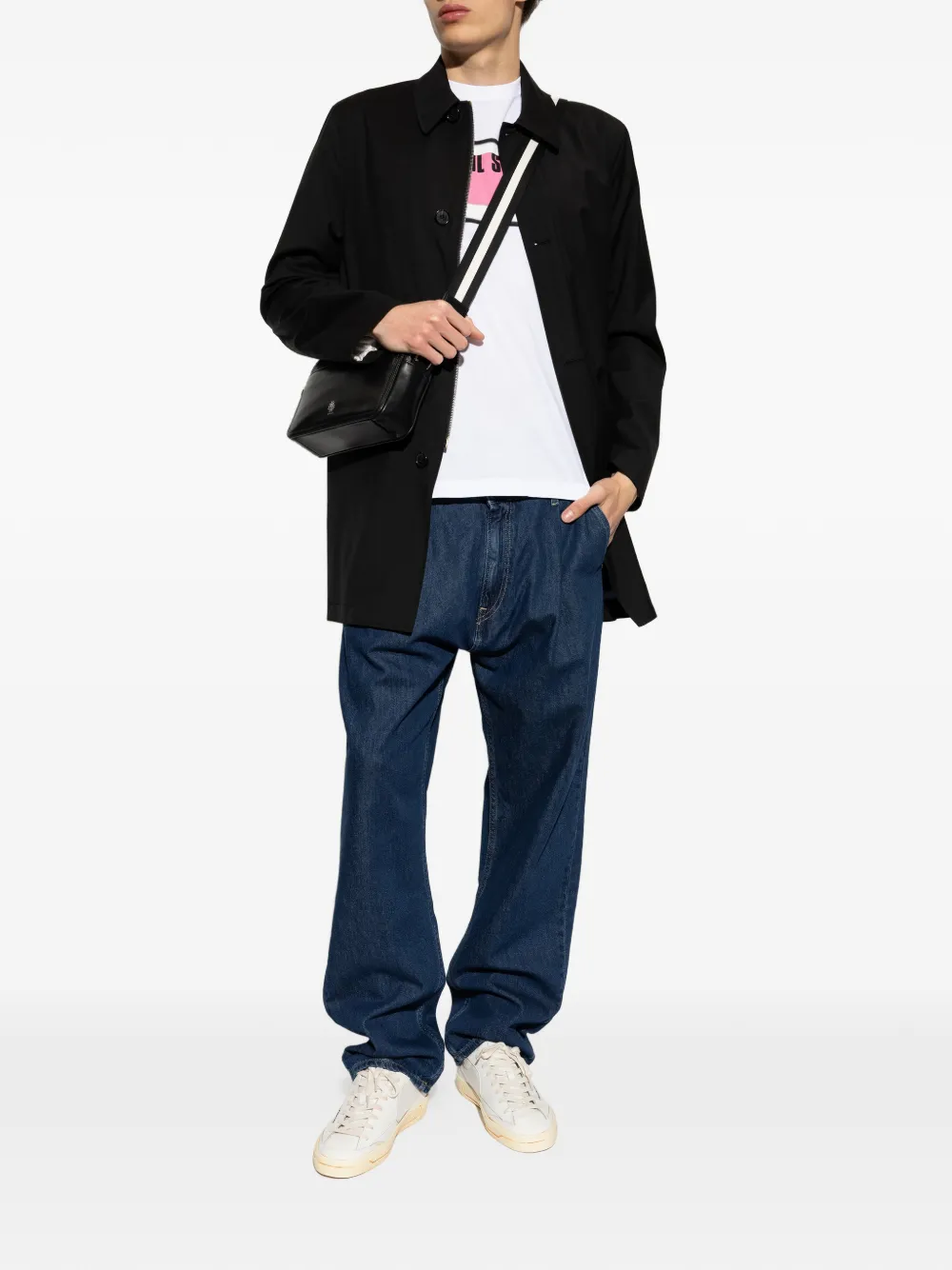 PS Paul Smith Katoenen T-shirt met logoprint Wit