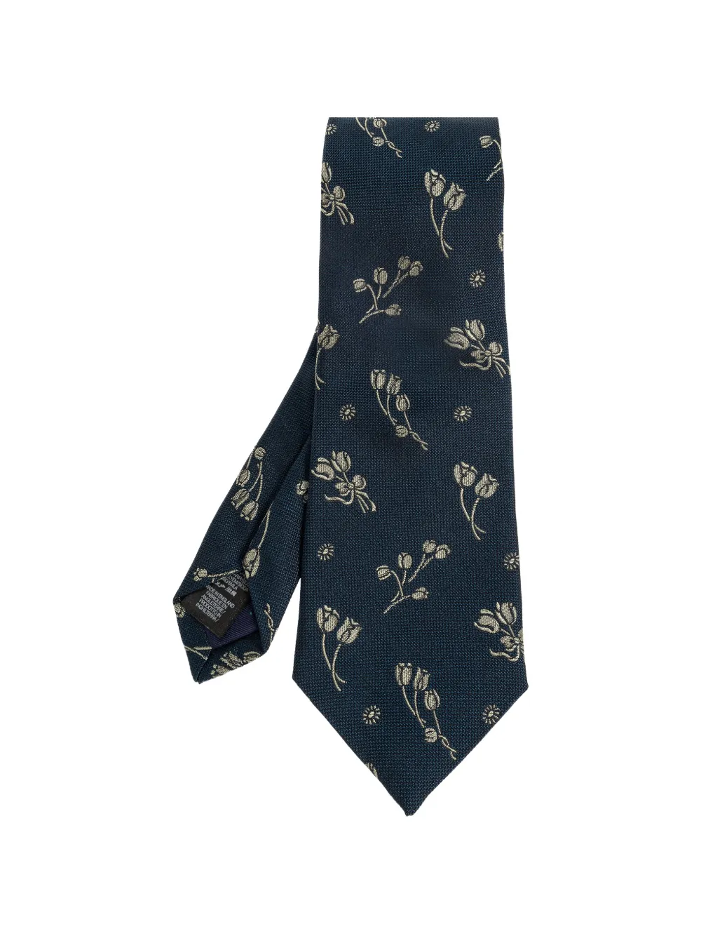 Paul Smith floral-jacquard tie - Blu